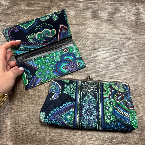 Vera Bradley Blue Rhapsody Wallet & Check Book Holder - Picture 2 of 5